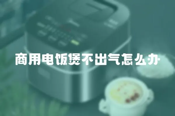商用電飯煲不出氣怎么辦