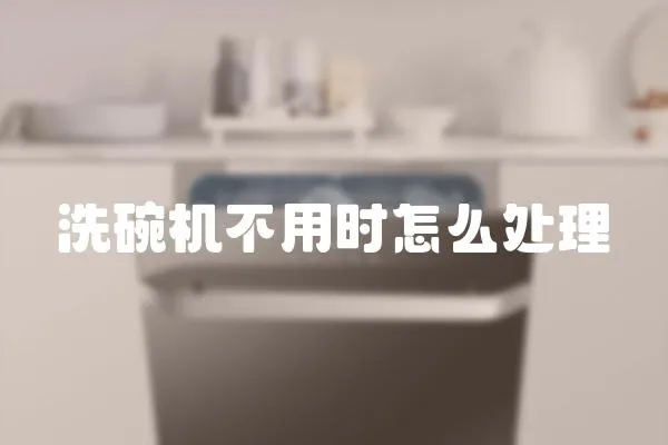 洗碗机不用时怎么处理