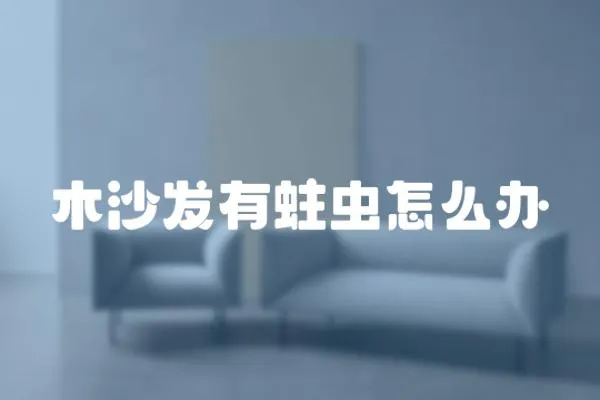 木沙發有蛀蟲怎么辦