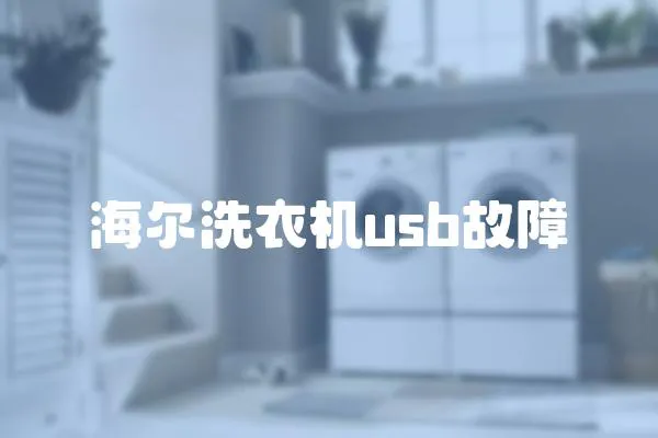 海爾洗衣機usb故障