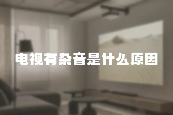 電視有雜音是什么原因