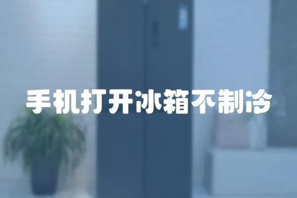 手機打開冰箱不制冷