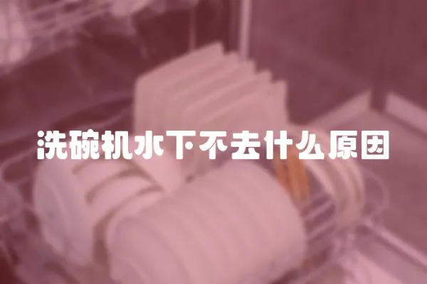 洗碗機水下不去什么原因