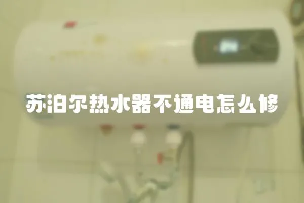 蘇泊爾熱水器不通電怎么修