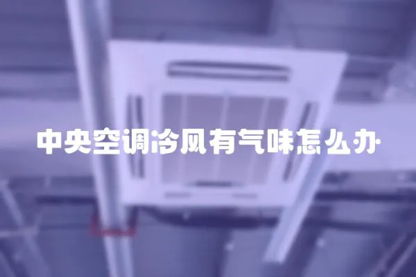 中央空調冷風有氣味怎么辦