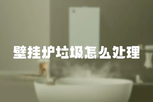 壁掛爐垃圾怎么處理