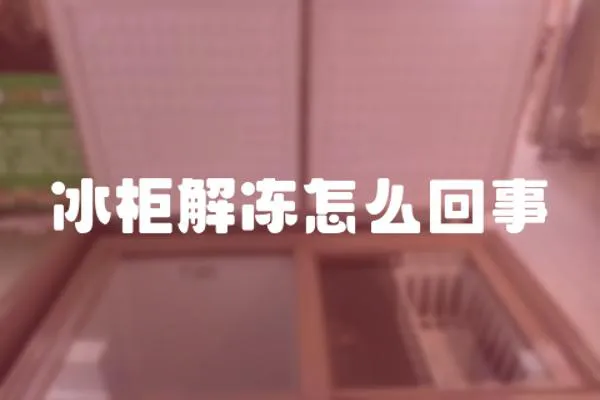 冰柜解凍怎么回事
