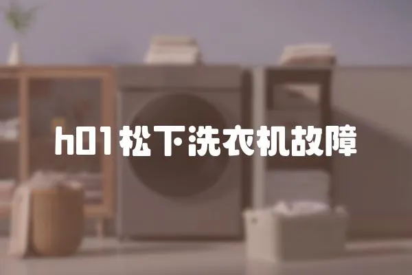 h01松下洗衣機故障