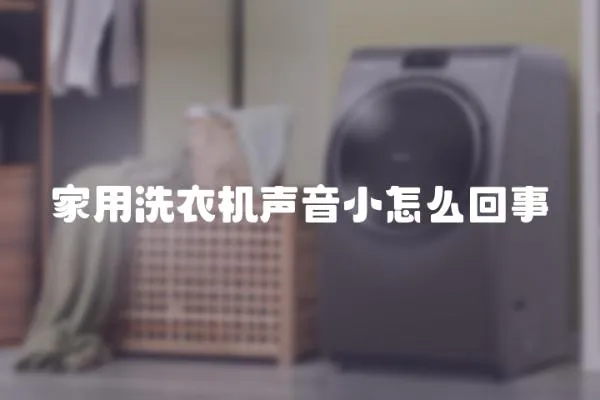家用洗衣機聲音小怎么回事