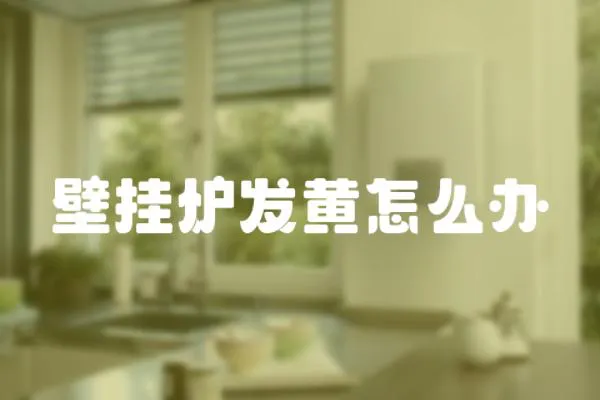 壁掛爐發黃怎么辦