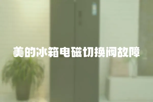 美的冰箱電磁切換閥故障