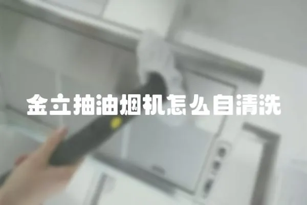 金立抽油煙機怎么自清洗