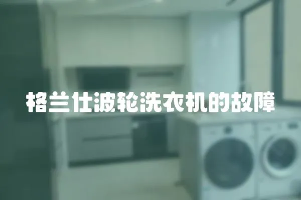 格蘭仕波輪洗衣機的故障