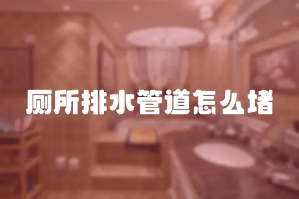 廁所排水管道怎么堵