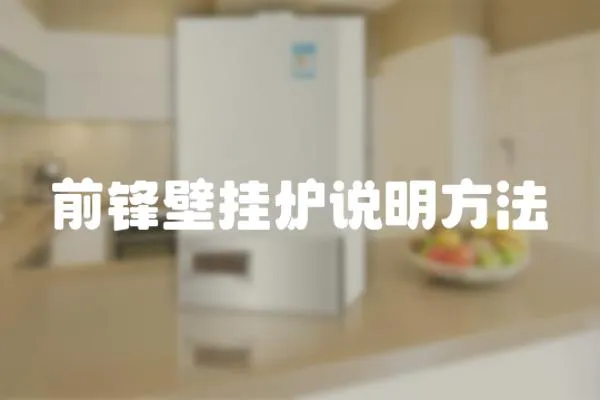 前鋒壁掛爐說明方法
