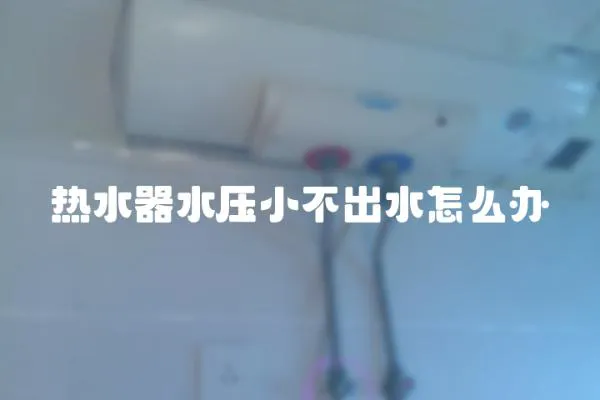 热水器水压小不出水怎么办