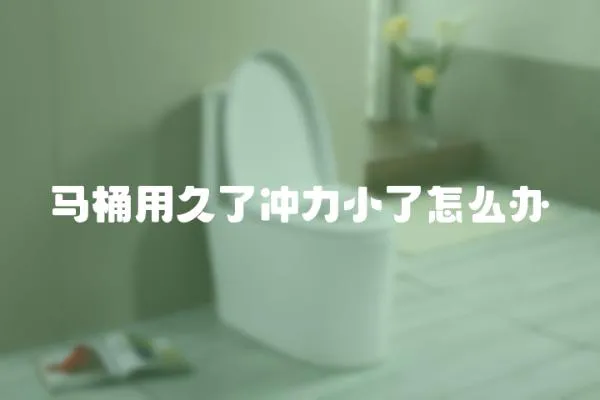 馬桶用久了沖力小了怎么辦