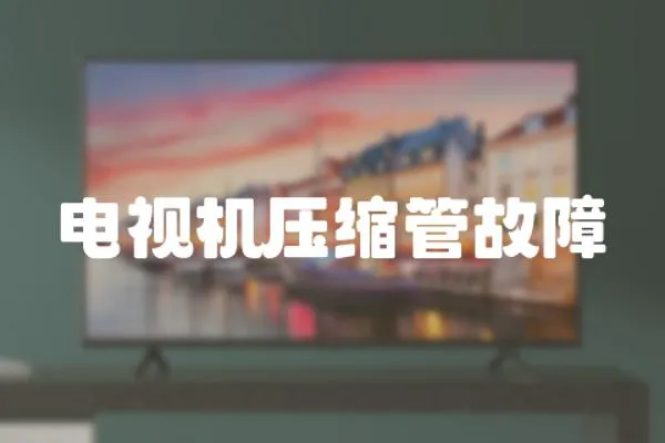 電視機壓縮管故障