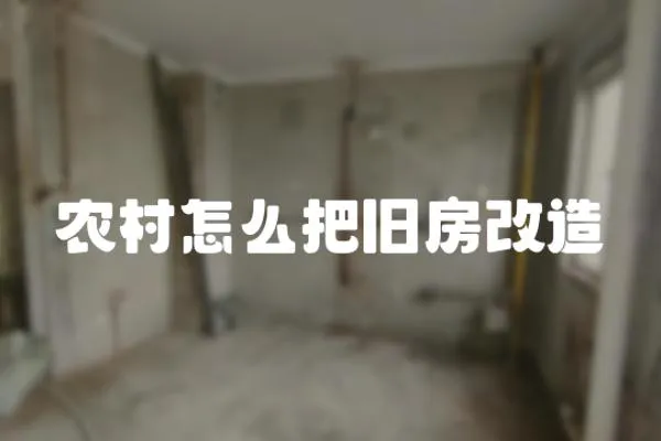 農(nóng)村怎么把舊房改造