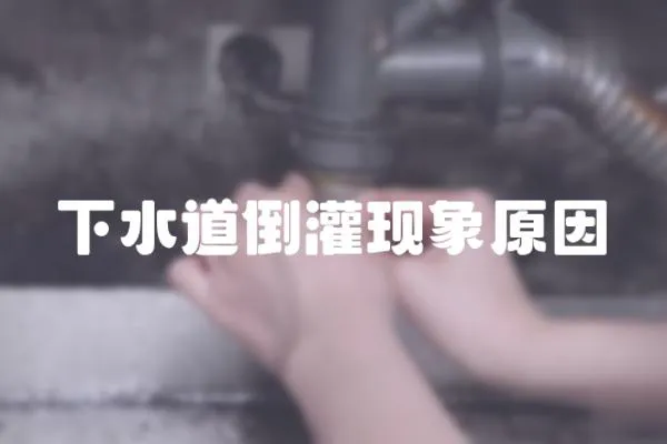 下水道倒灌現象原因