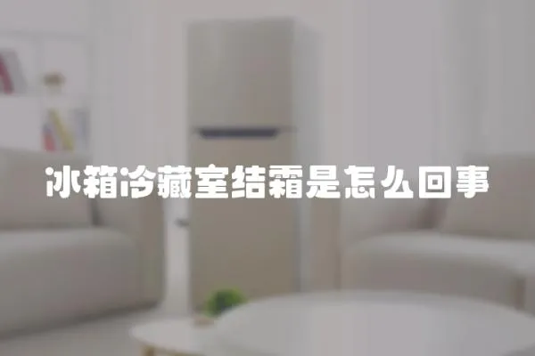 冰箱冷藏室結霜是怎么回事