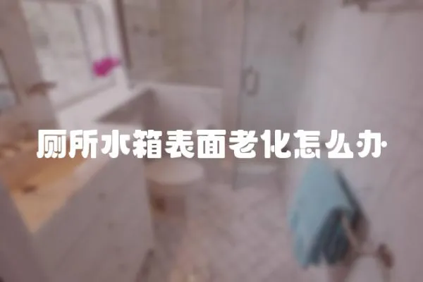 廁所水箱表面老化怎么辦
