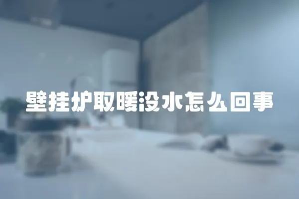 壁掛爐取暖沒水怎么回事