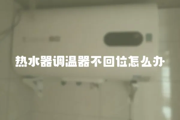 熱水器調(diào)溫器不回位怎么辦