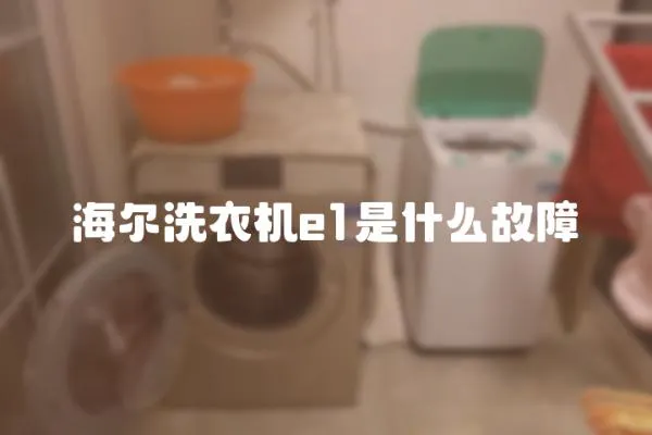 海爾洗衣機e1是什么故障