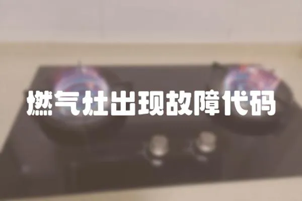燃?xì)庠畛霈F(xiàn)故障代碼