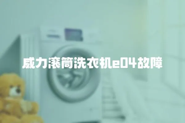 威力滾筒洗衣機e04故障