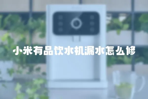 小米有品飲水機漏水怎么修