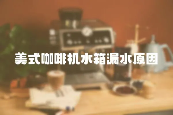美式咖啡機水箱漏水原因