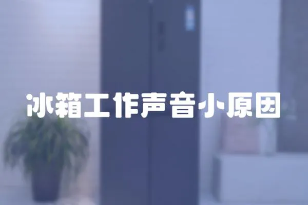 冰箱工作聲音小原因