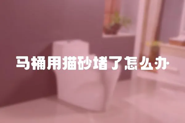 马桶用猫砂堵了怎么办