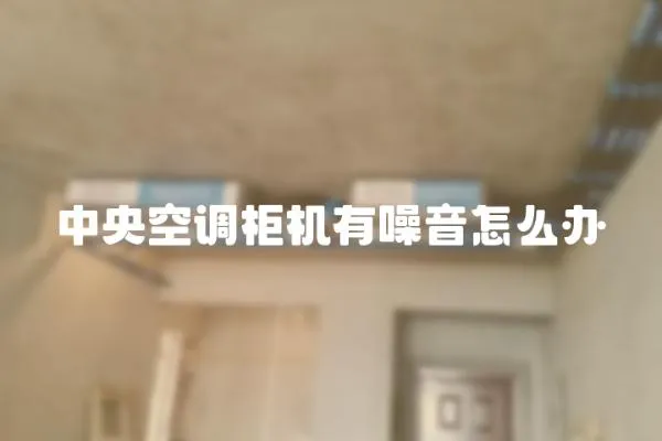 中央空調柜機有噪音怎么辦