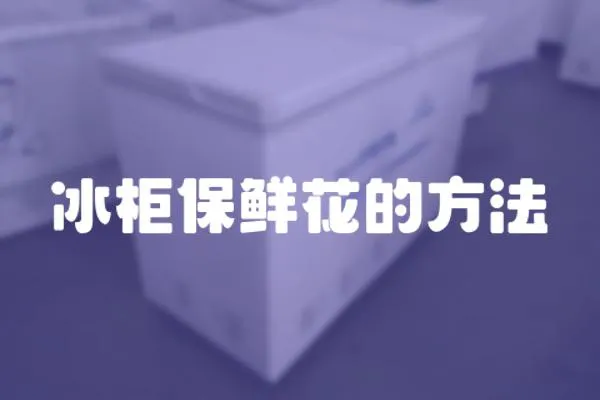 冰柜保鮮花的方法