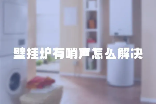 壁掛爐有哨聲怎么解決