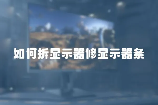 如何拆顯示器修顯示器條