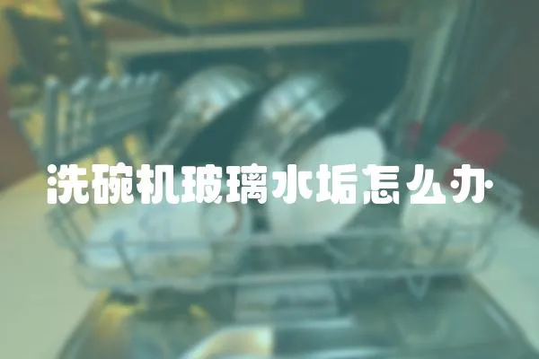 洗碗機玻璃水垢怎么辦