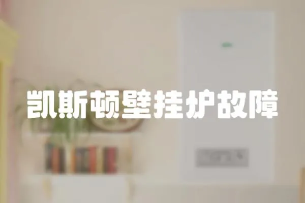 凱斯頓壁掛爐故障