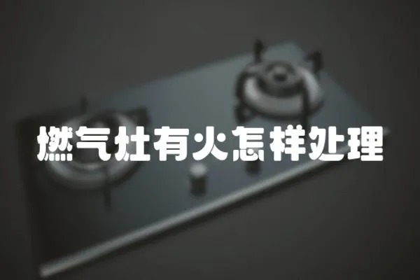 燃氣灶有火怎樣處理