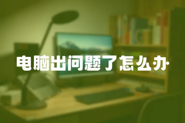 電腦出問題了怎么辦