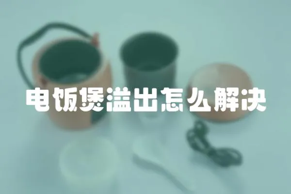 电饭煲溢出怎么解决