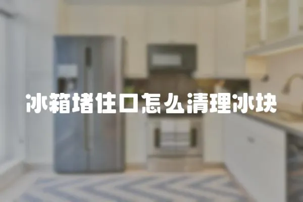 冰箱堵住口怎么清理冰塊