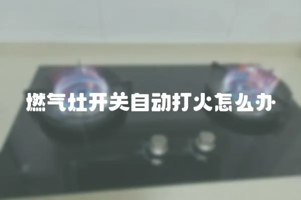 燃气灶开关自动打火怎么办