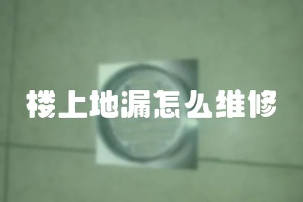 樓上地漏怎么維修