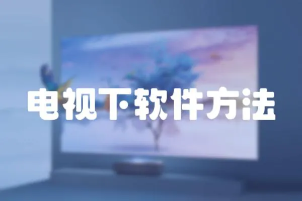 電視下軟件方法