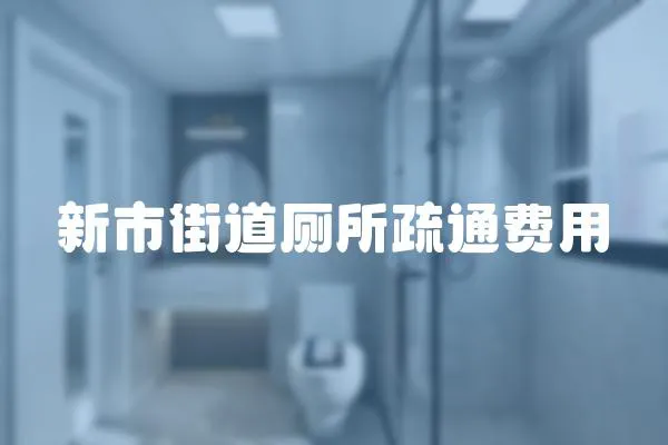 新市街道廁所疏通費(fèi)用