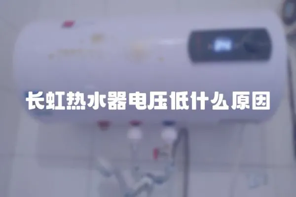 長虹熱水器電壓低什么原因